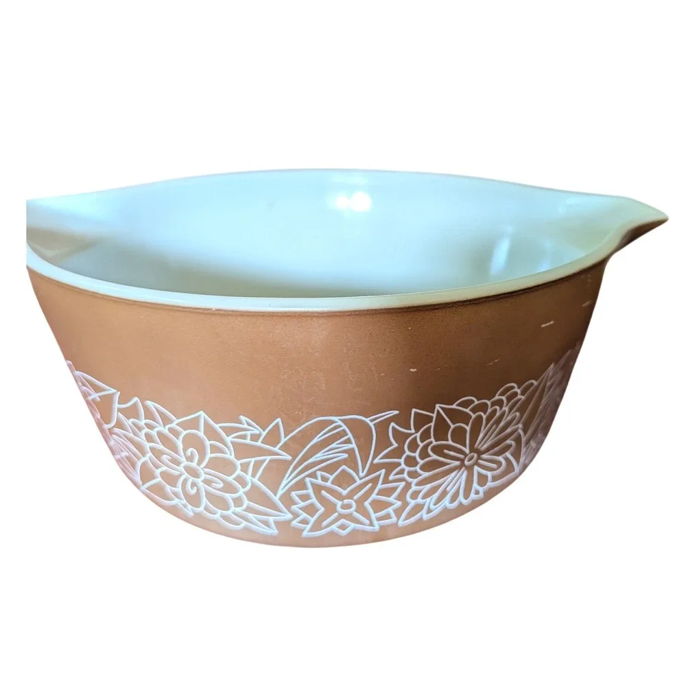 Pyrex Bowl Autumn Harvest Vintage MCM Retro Kitchenware 475-B Cottagecore Cook